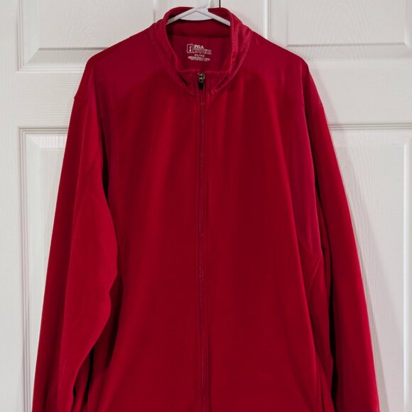 PGA Tour Men's Fleece Zipper Jacket, Size XL, Red, Pockets, Layering Piece - Picture 2 of 16